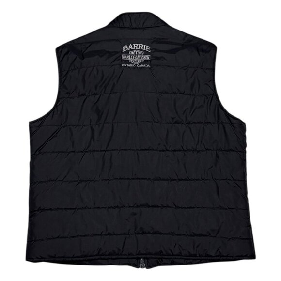 HARLEY DAVIDSON Lightweight Puffer Motorcycle Biker Vest Womens Large - Picture 3 of 5